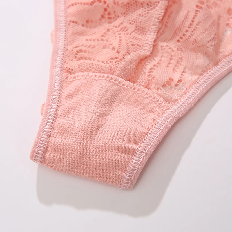 New Lace Thongs Women Underwear Sexy Low-Waist Panties Hollow Out G String Female Underpant Solid Comfortable Female Lingerie