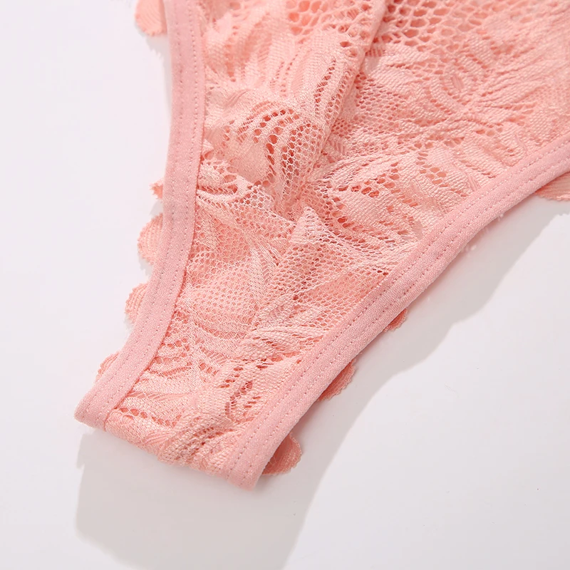 New Lace Thongs Women Underwear Sexy Low-Waist Panties Hollow Out G String Female Underpant Solid Comfortable Female Lingerie