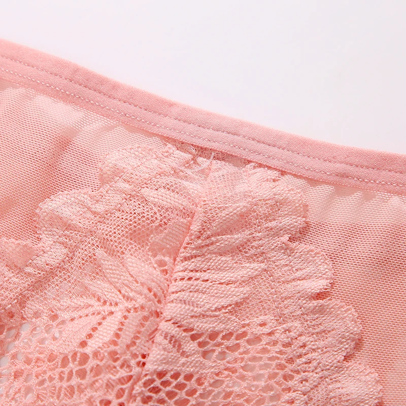 New Lace Thongs Women Underwear Sexy Low-Waist Panties Hollow Out G String Female Underpant Solid Comfortable Female Lingerie