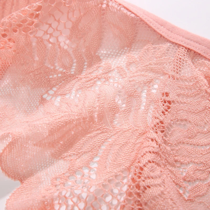New Lace Thongs Women Underwear Sexy Low-Waist Panties Hollow Out G String Female Underpant Solid Comfortable Female Lingerie