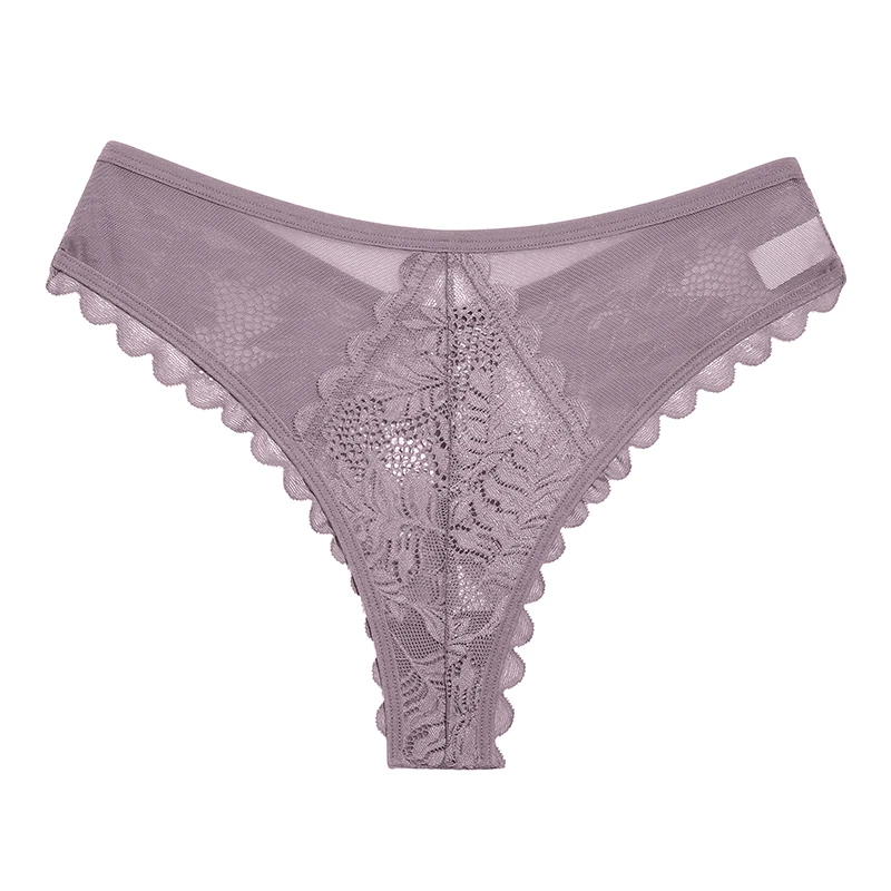 New Lace Thongs Women Underwear Sexy Low-Waist Panties Hollow Out G String Female Underpant Solid Comfortable Female Lingerie
