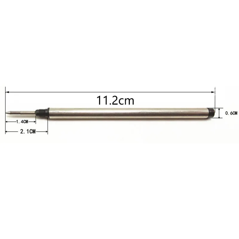 113mmx6mm 0.7 Tip Rollerball Pen Ballpen Refill For Mont Blanc 105159 107878 H-12 M401 M506 P163 MNB107878 M710 German Ink