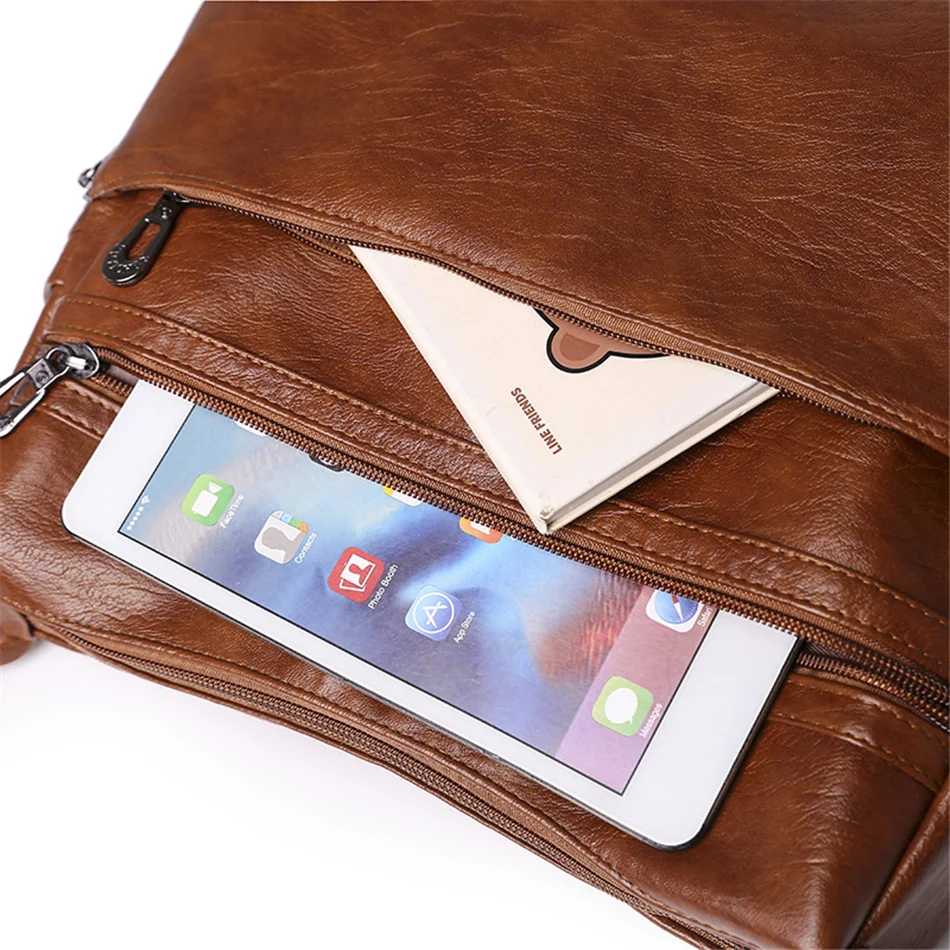 3 Layers Zippers Shoulder Handbag High Quality Big Shoulder Crossbody Bags Luxury Designer Messenger Sac Small Casual Tote Bags