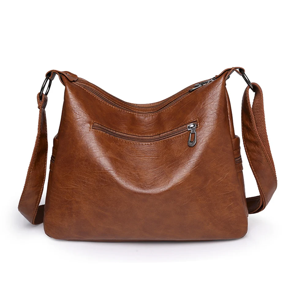 3 Layers Zippers Shoulder Handbag High Quality Big Shoulder Crossbody Bags Luxury Designer Messenger Sac Small Casual Tote Bags