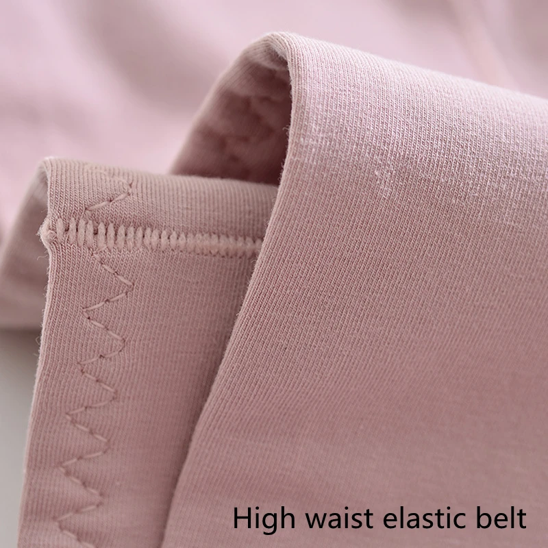 60S Cotton Panties High-Rise Panties for Women Ladies Plus Size Womens Briefs Underwear Women Tighten The Abdomen Safety Shorts