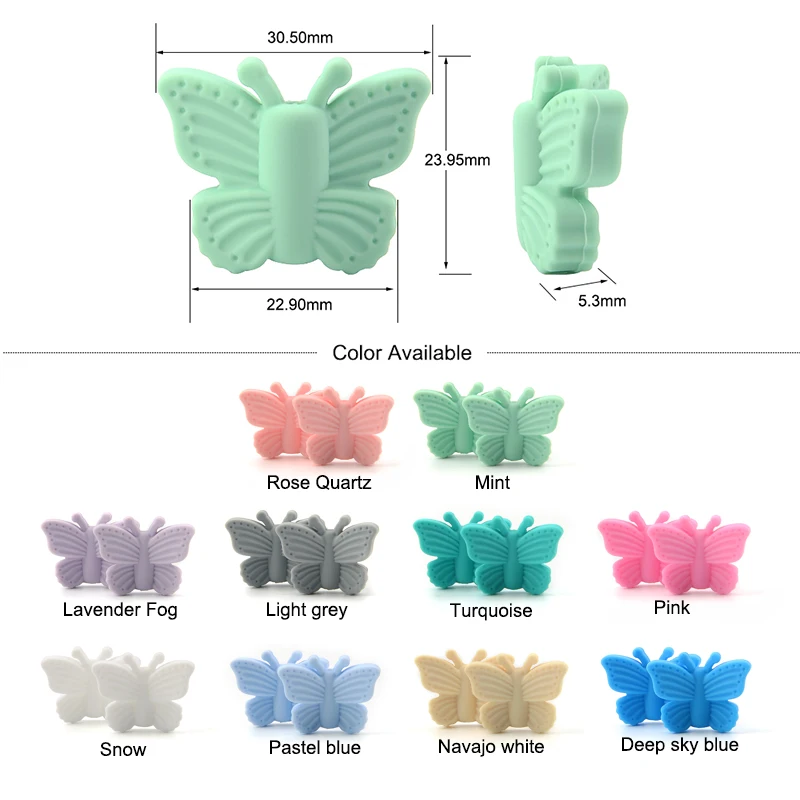 LOFCA 5pc Silicone Animal Beads Panda Food Grade DIY Toy Koala Baby Teething Beads BPA Free Pacifier Chain Accessories
