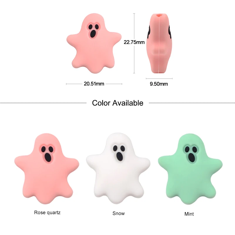LOFCA 5pc Silicone Animal Beads Panda Food Grade DIY Toy Koala Baby Teething Beads BPA Free Pacifier Chain Accessories