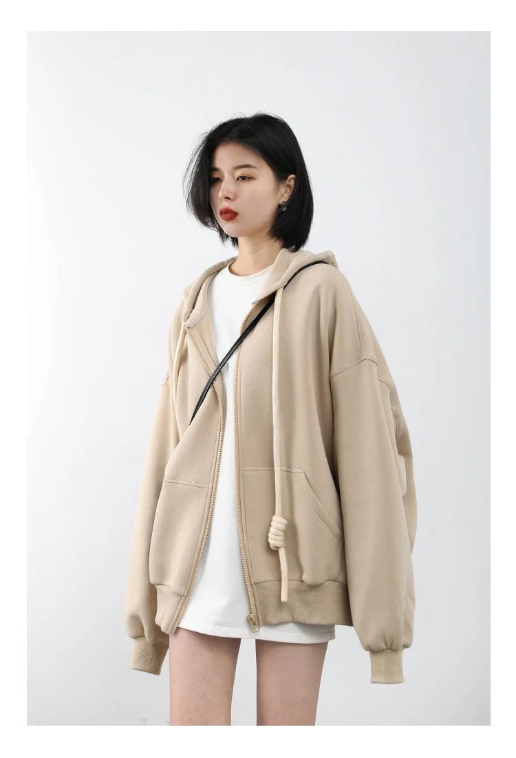 CHIC VEN Women's Hoodies Sweatshirts Casual Loose Sports Women Jackets Streetwear Female Coat Fashion Tops Spring Autumn 2022
