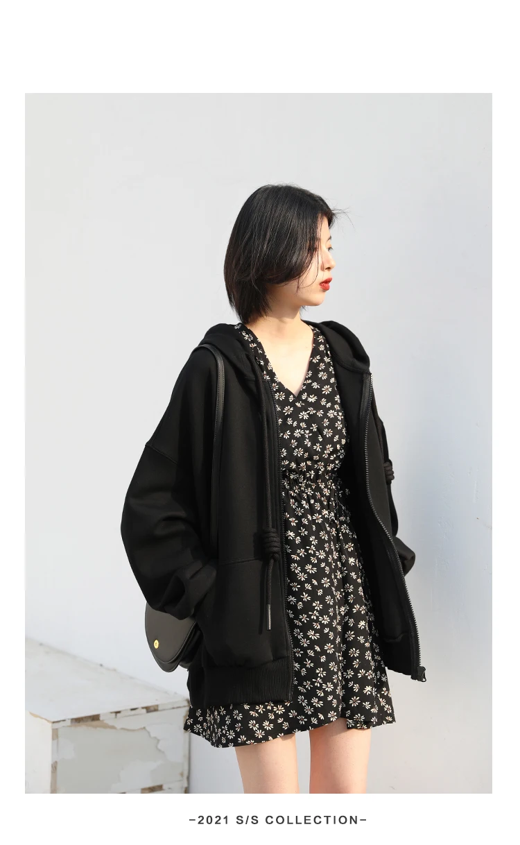 CHIC VEN Women's Hoodies Sweatshirts Casual Loose Sports Women Jackets Streetwear Female Coat Fashion Tops Spring Autumn 2022