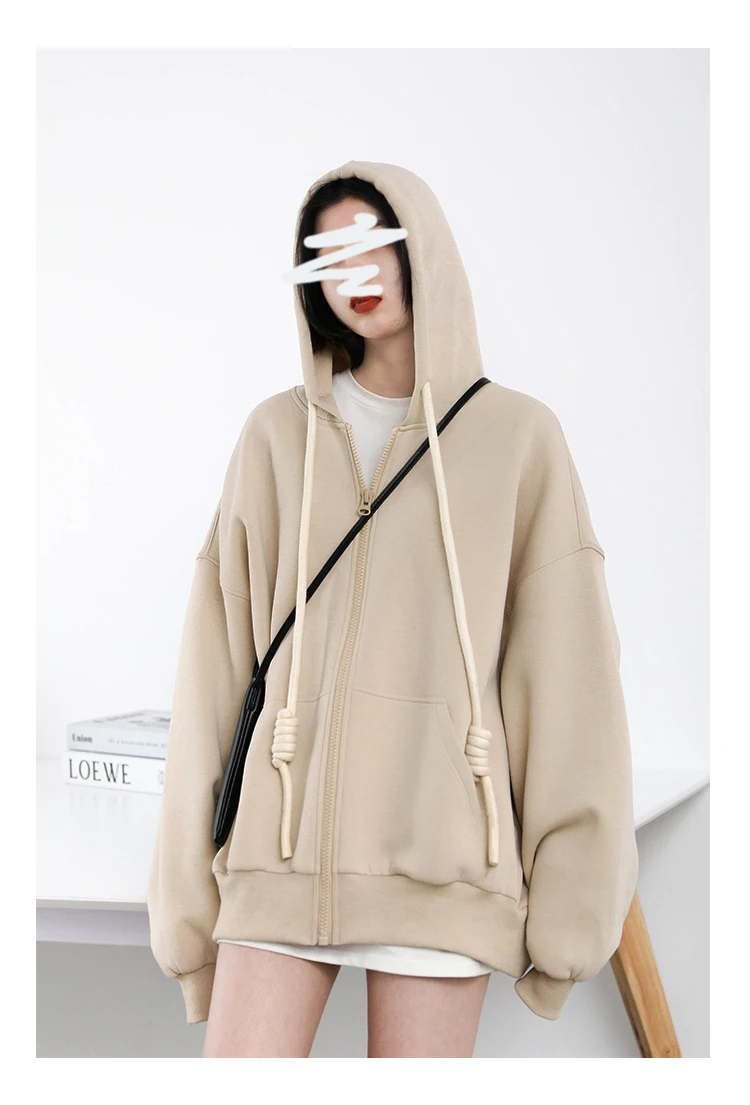 CHIC VEN Women's Hoodies Sweatshirts Casual Loose Sports Women Jackets Streetwear Female Coat Fashion Tops Spring Autumn 2022