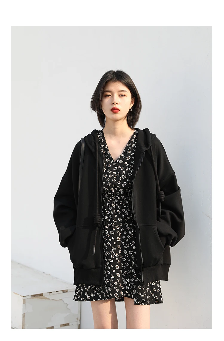 CHIC VEN Women's Hoodies Sweatshirts Casual Loose Sports Women Jackets Streetwear Female Coat Fashion Tops Spring Autumn 2022