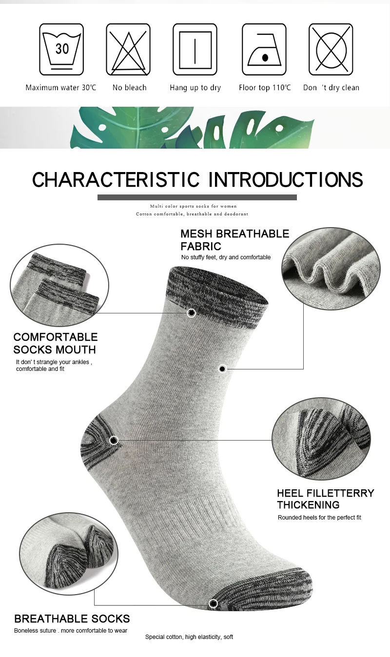 6 Pair Winter Men Socks Cotton Black Leisure Business Long Socks Walking Running Hiking Thermal Socks For Male Plus Size 38-48