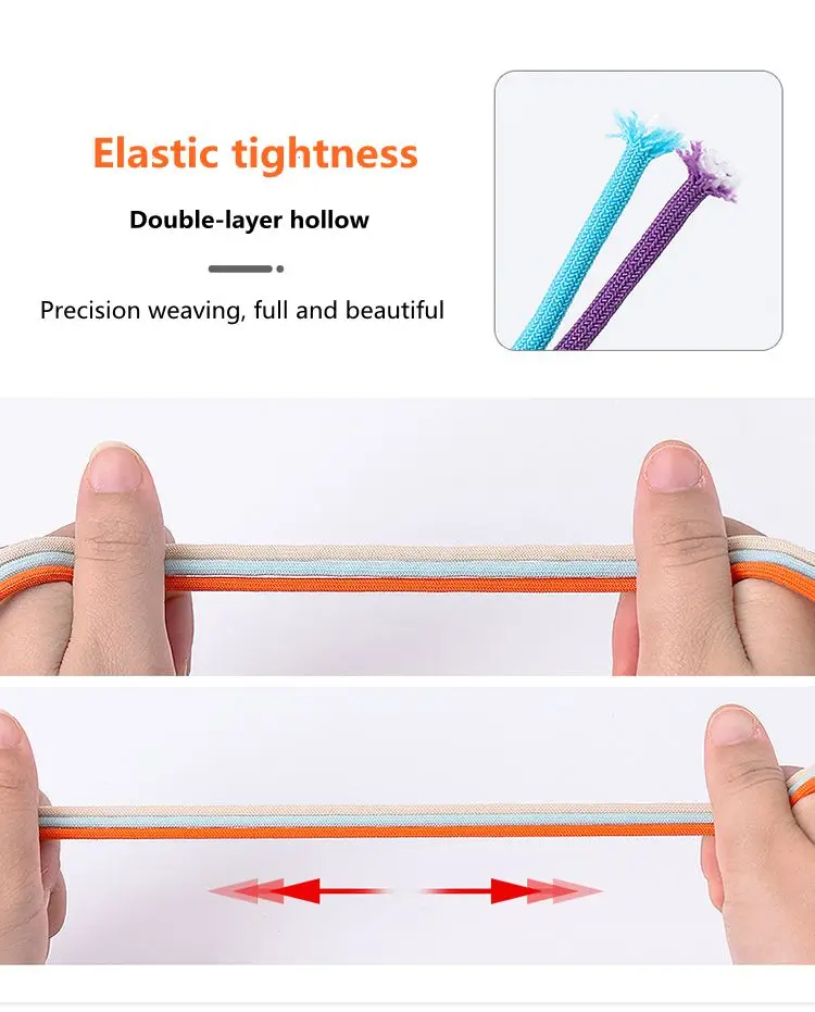 No Tie Shoelace Elastic Round Lock Shoe Laces Children's Sneakers Shoelaces Without Ties Kids Adult Laces for Shoes Shoestrings