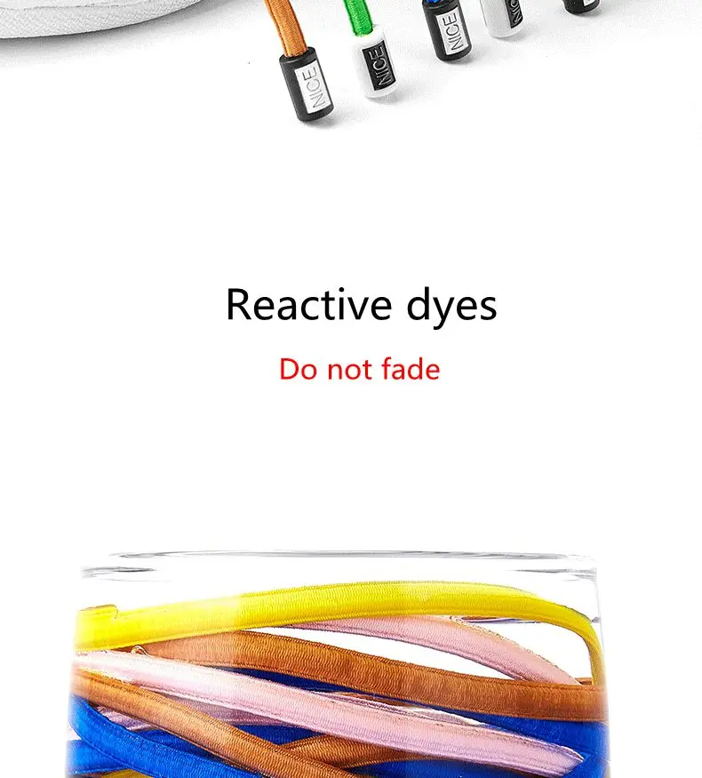 NICE Lock Shoelaces Without ties Elastic laces Sneakers Kids Adult Quick Shoe laces Rubber Bands Round No tie Shoeace Shoes