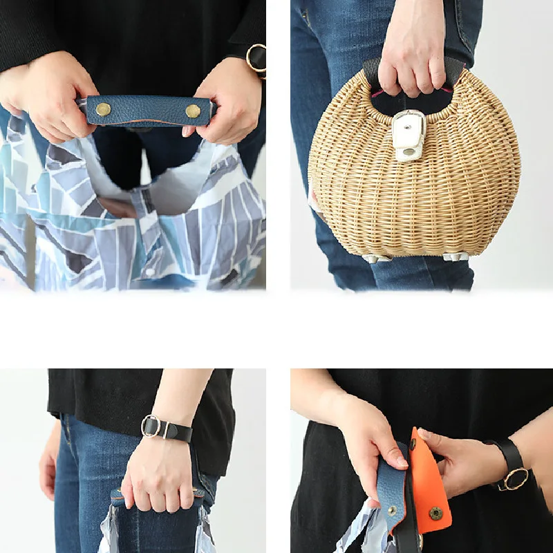 1pcs Luggage Handle Wrap PU Leather Suitcase Grip Protective Bag Handle Shoulder Strap Pad Cover Bag Accessories