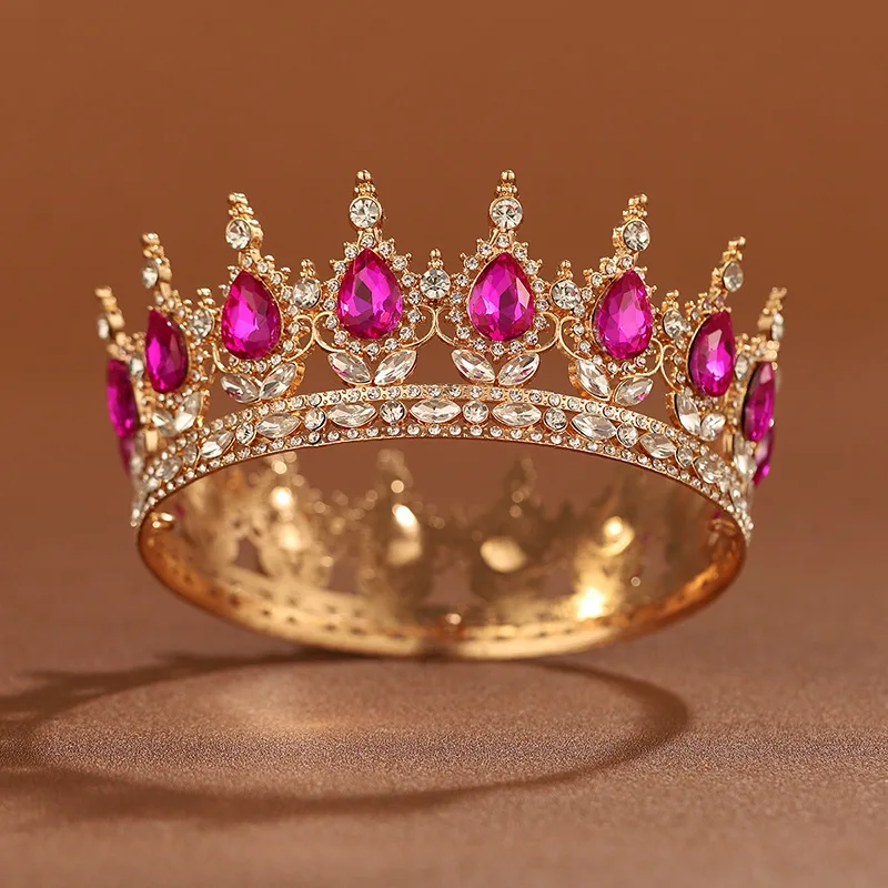 Bridal Headwear Multicolor Luxurious Style Exquisite Ladies' Beauty Pageant Wedding Crown