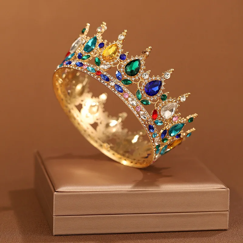 Bridal Headwear Multicolor Luxurious Style Exquisite Ladies' Beauty Pageant Wedding Crown