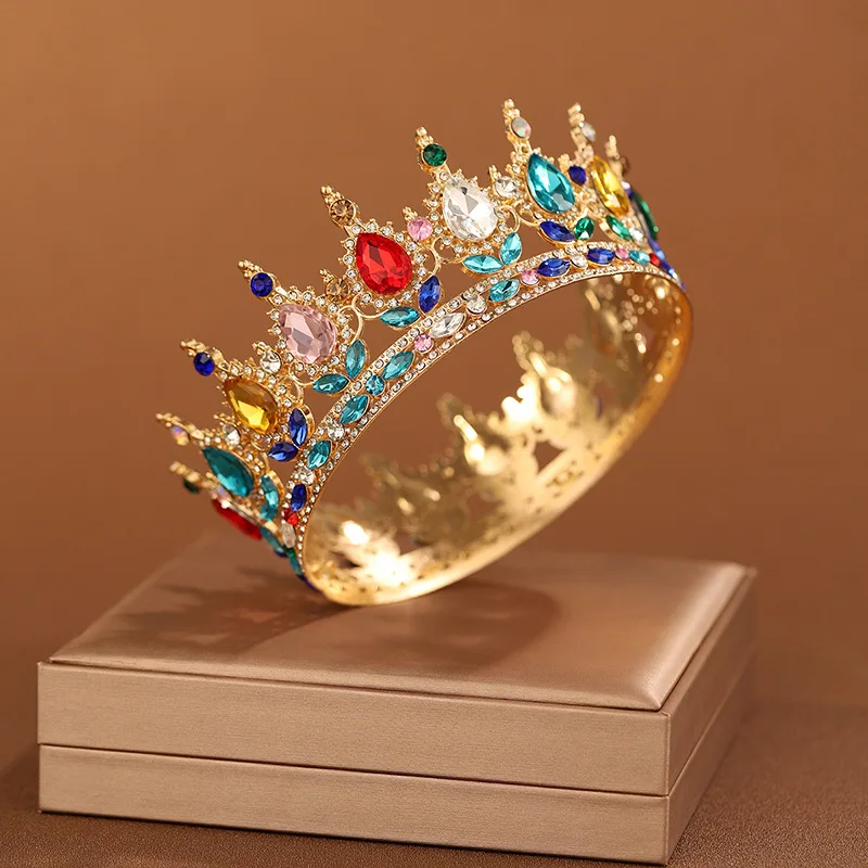 Bridal Headwear Multicolor Luxurious Style Exquisite Ladies' Beauty Pageant Wedding Crown