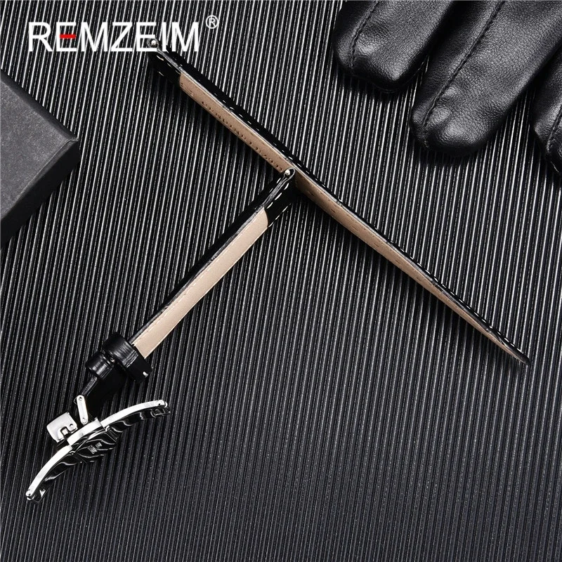 Leather Watchband 18mm 19mm 20mm 21mm 22mm 24mm Men Women Leather Strap Automatic Butterfly Clasp Watch Band Watch Accessories