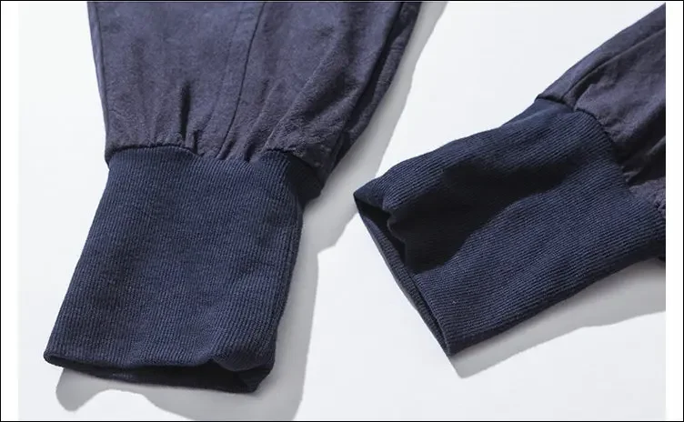 Cotton Harem Pants Men Streetwear Joggers New Baggy Drop-crotch Pants Casual Trousers Men Sweatpants
