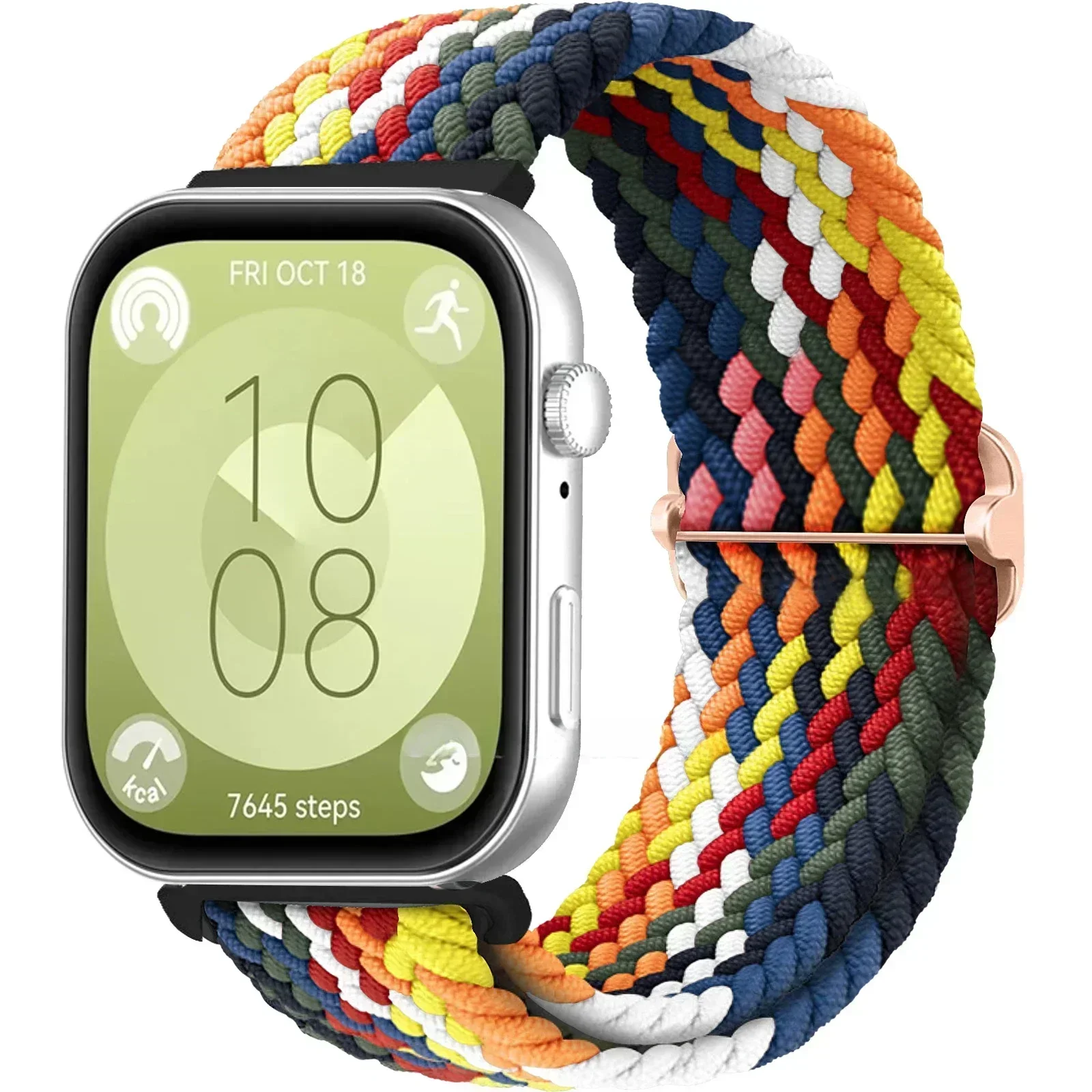 Nylon Braided Strap for Huawei Watch Fit3 Fit2 Fit5 4 Solo Loop Band for Huawei Watch Fit 3 2 1 Smartwatch Woven Sport Bracelet