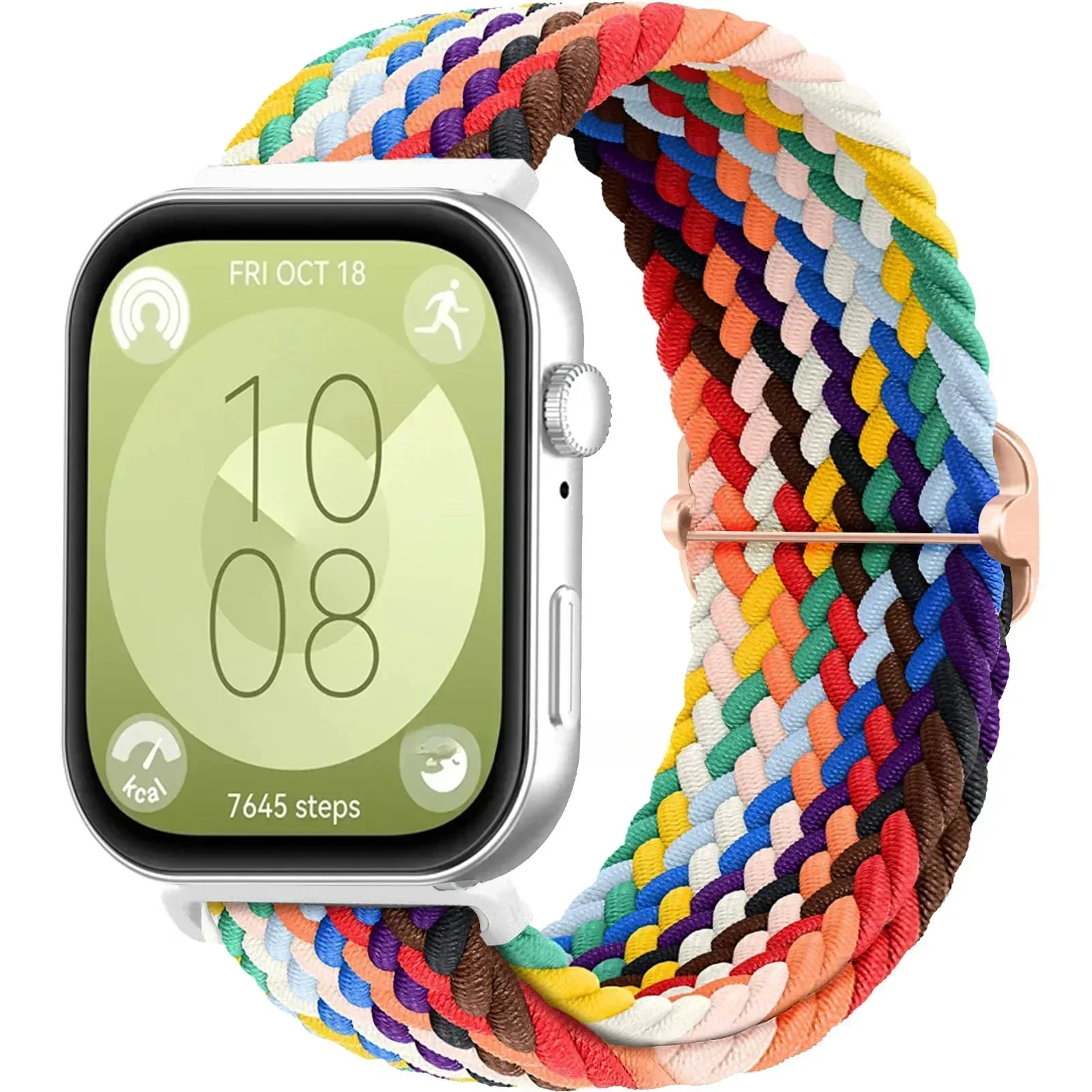 Nylon Braided Strap for Huawei Watch Fit3 Fit2 Fit5 4 Solo Loop Band for Huawei Watch Fit 3 2 1 Smartwatch Woven Sport Bracelet