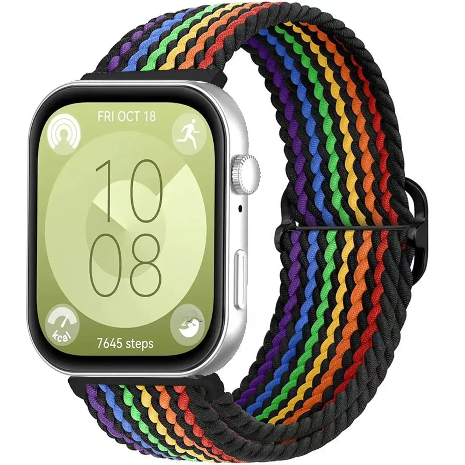 Nylon Braided Strap for Huawei Watch Fit3 Fit2 Fit5 4 Solo Loop Band for Huawei Watch Fit 3 2 1 Smartwatch Woven Sport Bracelet