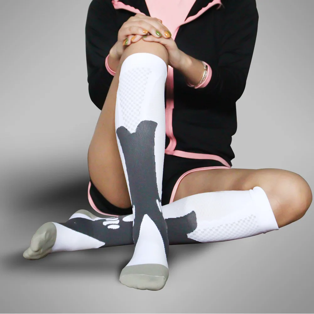 S-XXL Compression Socks Compression Socks for Varicose Vein Calf Riding Socks Stretch Open Toe Knee Socks