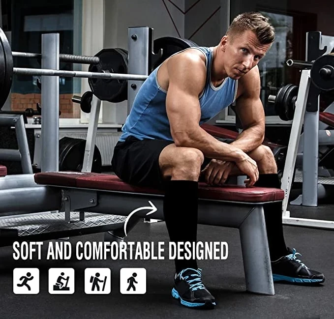 S-XXL Compression Socks Compression Socks for Varicose Vein Calf Riding Socks Stretch Open Toe Knee Socks