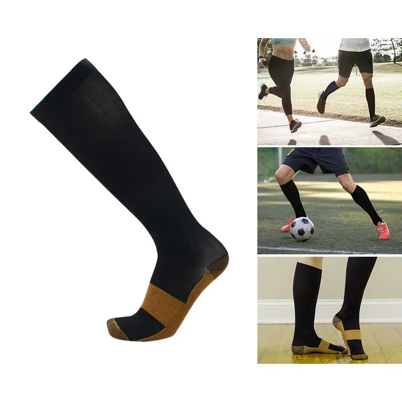 S-XXL Compression Socks Compression Socks for Varicose Vein Calf Riding Socks Stretch Open Toe Knee Socks