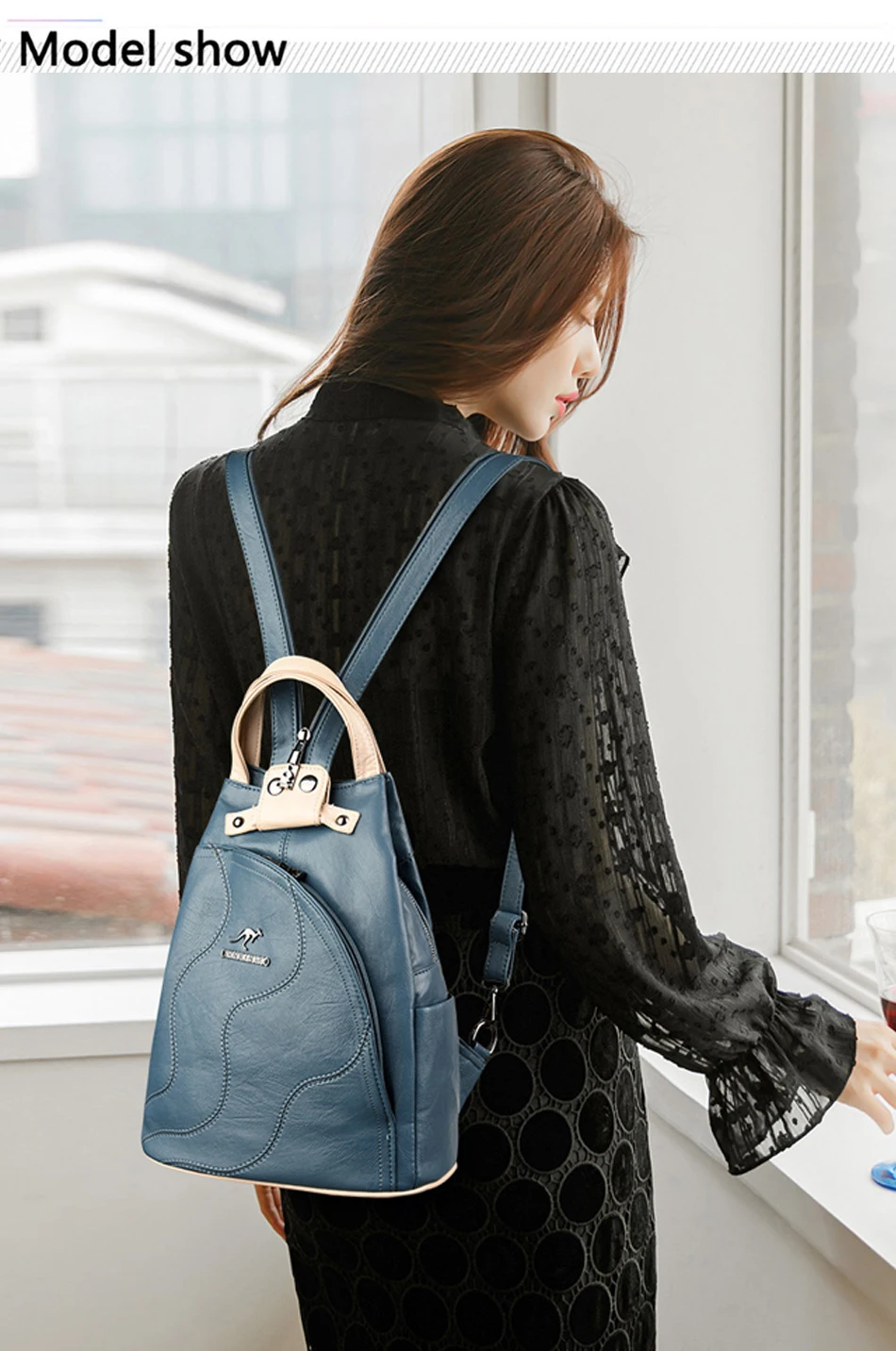 High Quality Leather Women Backpack Large Capacity School Bags For Teenage Girls Anti-theft Travel Backpack Shoulder Bag Mochila