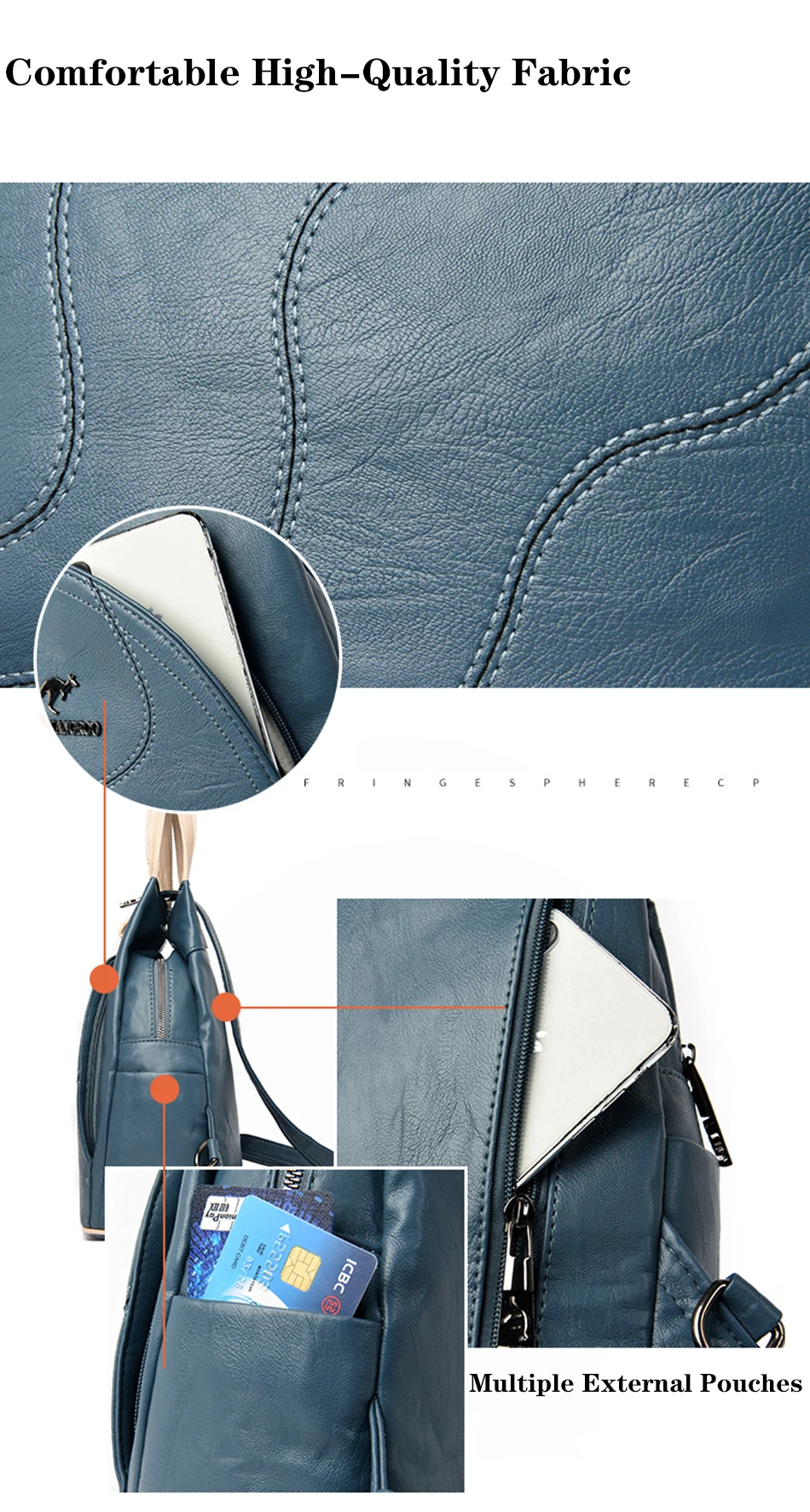 High Quality Leather Women Backpack Large Capacity School Bags For Teenage Girls Anti-theft Travel Backpack Shoulder Bag Mochila