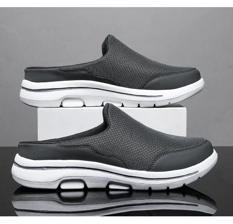 2024 Men Slippers Summer Breathable Home Indoor Slippers Men Thick Bottom Slides Fashion Couple Walking Shoes Chanclas Hombre