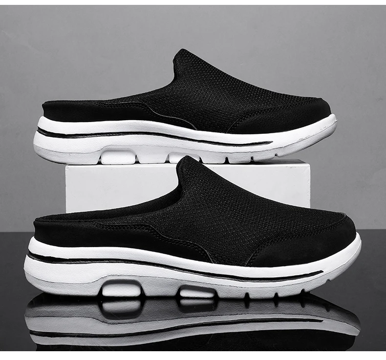 2024 Men Slippers Summer Breathable Home Indoor Slippers Men Thick Bottom Slides Fashion Couple Walking Shoes Chanclas Hombre