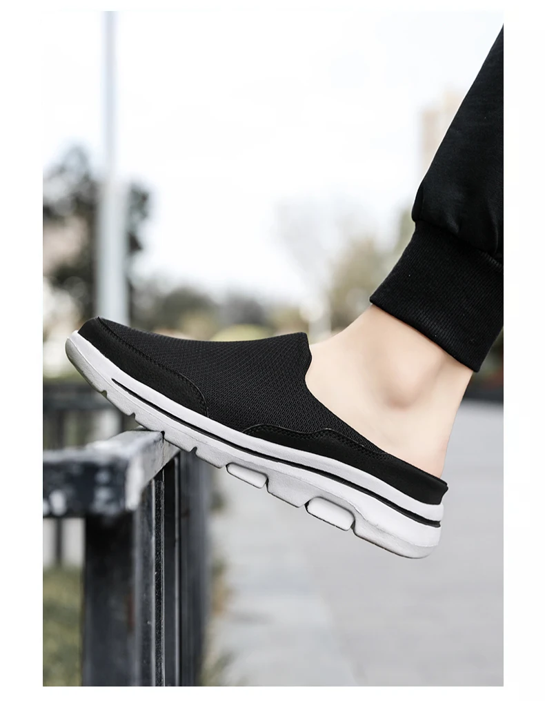 2024 Men Slippers Summer Breathable Home Indoor Slippers Men Thick Bottom Slides Fashion Couple Walking Shoes Chanclas Hombre