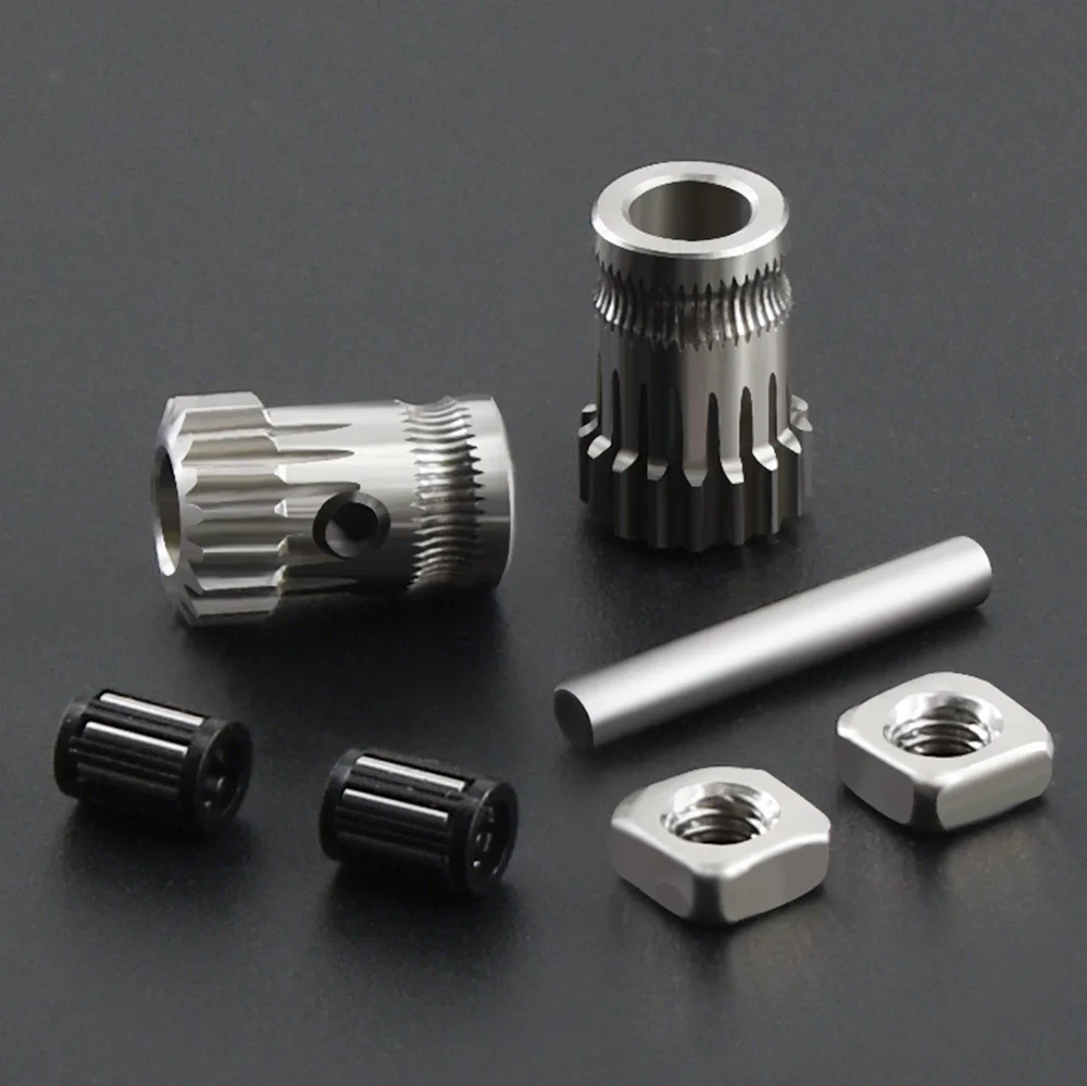 Drivegear Kit Dual Drive Gear Extruder Kit Cloned Btech Upgrade for Extruder Prusa I3 3D Printer Gear Bowden 3D Printer Kit