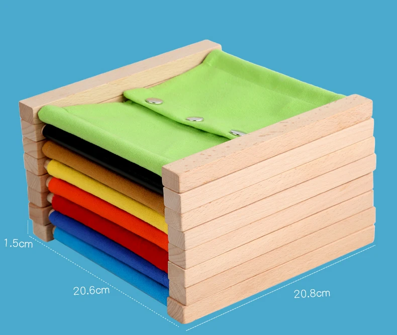 Kids Toy Montessori Baby Dressing Frame Practical Life Teaching Learning Educational Preschool Training Solid Wood with Cloth