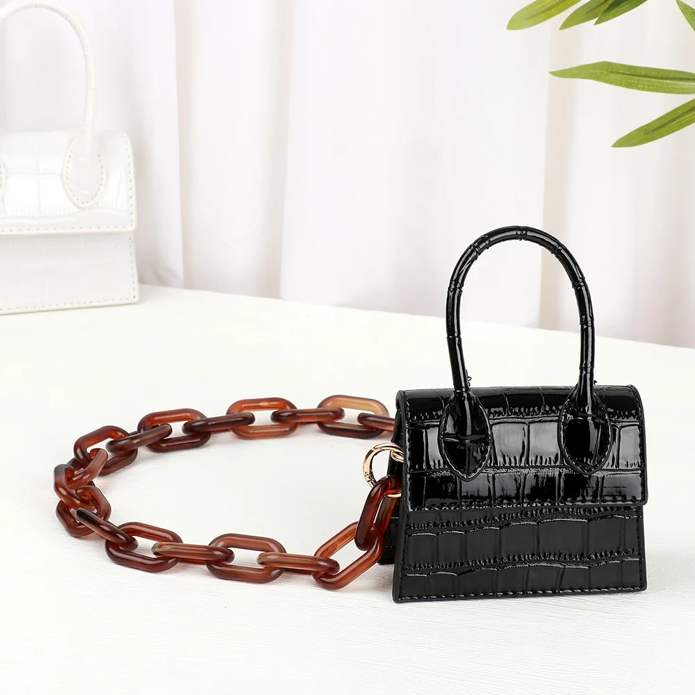 New Women Replaceable Acrylic Bag Chain Strap Detachable Purse Handbag Bag Straps Resin Crossbody DIY Shoulder Bag Accessories