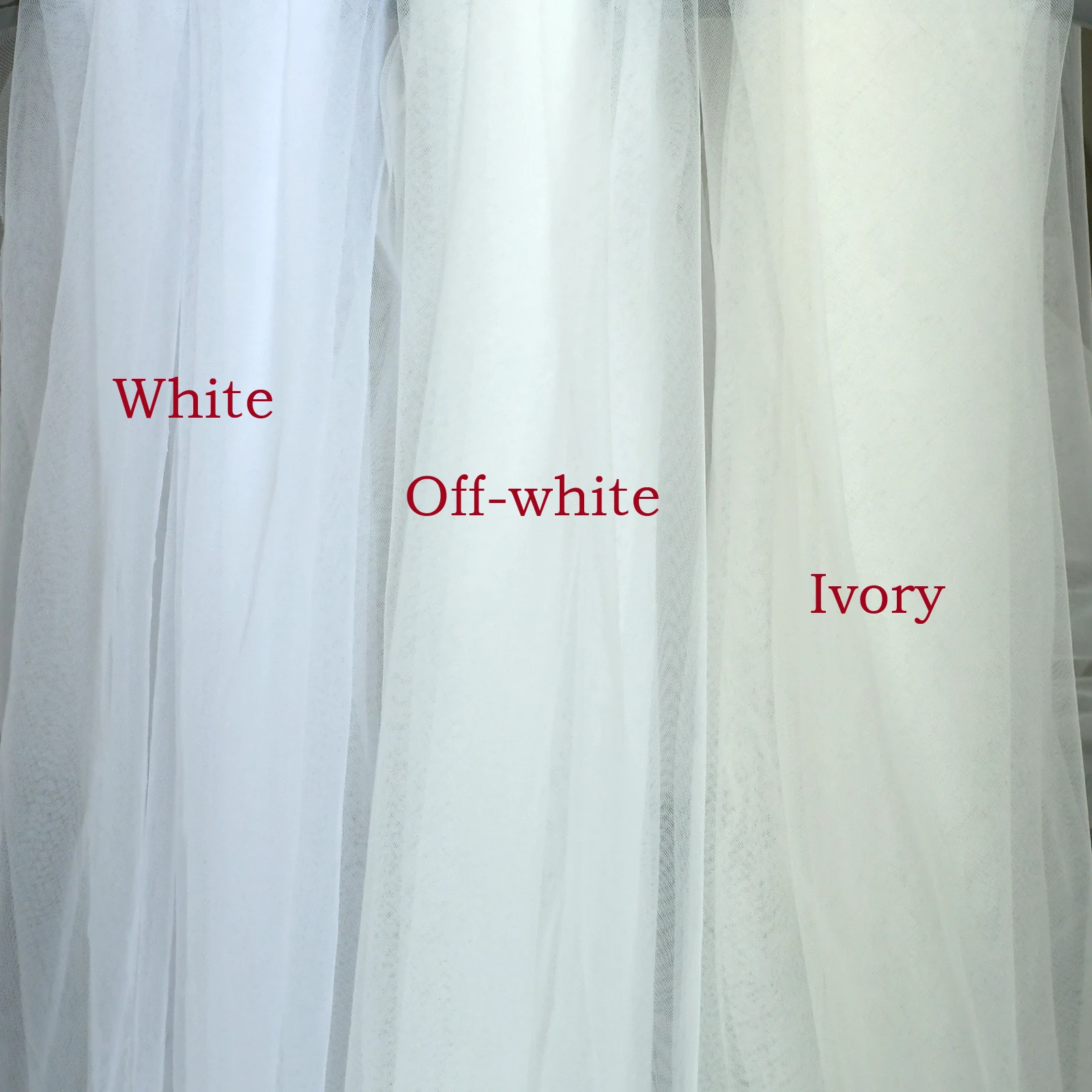 YouLaPan V05 Luxury Bridal Tulle Bridal Veil Pearl Wedding Veil with Hair Comb 1 Tier Long Wedding Veil Cathedral Wedding Veil