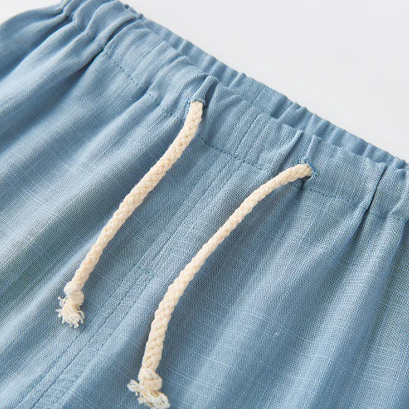 Children's Cotton And Linen Trousers Spring And Summer Thin Boys And Girls Linen Pant Baby Harem Pants WT620