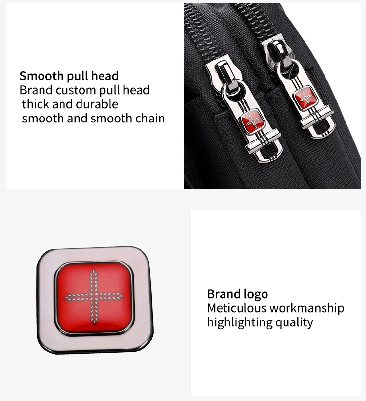 JANGEAR Horizontal Canvas Dual Cell Phone Holster Smartphone Belt Pouch Mens Versatile Zipper Belt Loop Pouch Shoulder Bag