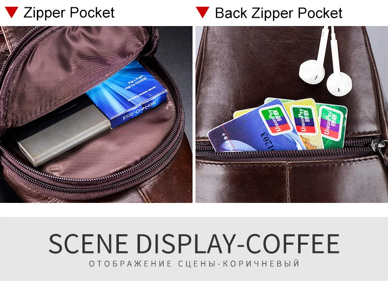 BULLCAPTAIN Fashion Men's Shoulder Bags Leather Chest Bag Men Casual Business Cross Body Bag's Short-Distance Travel Bages