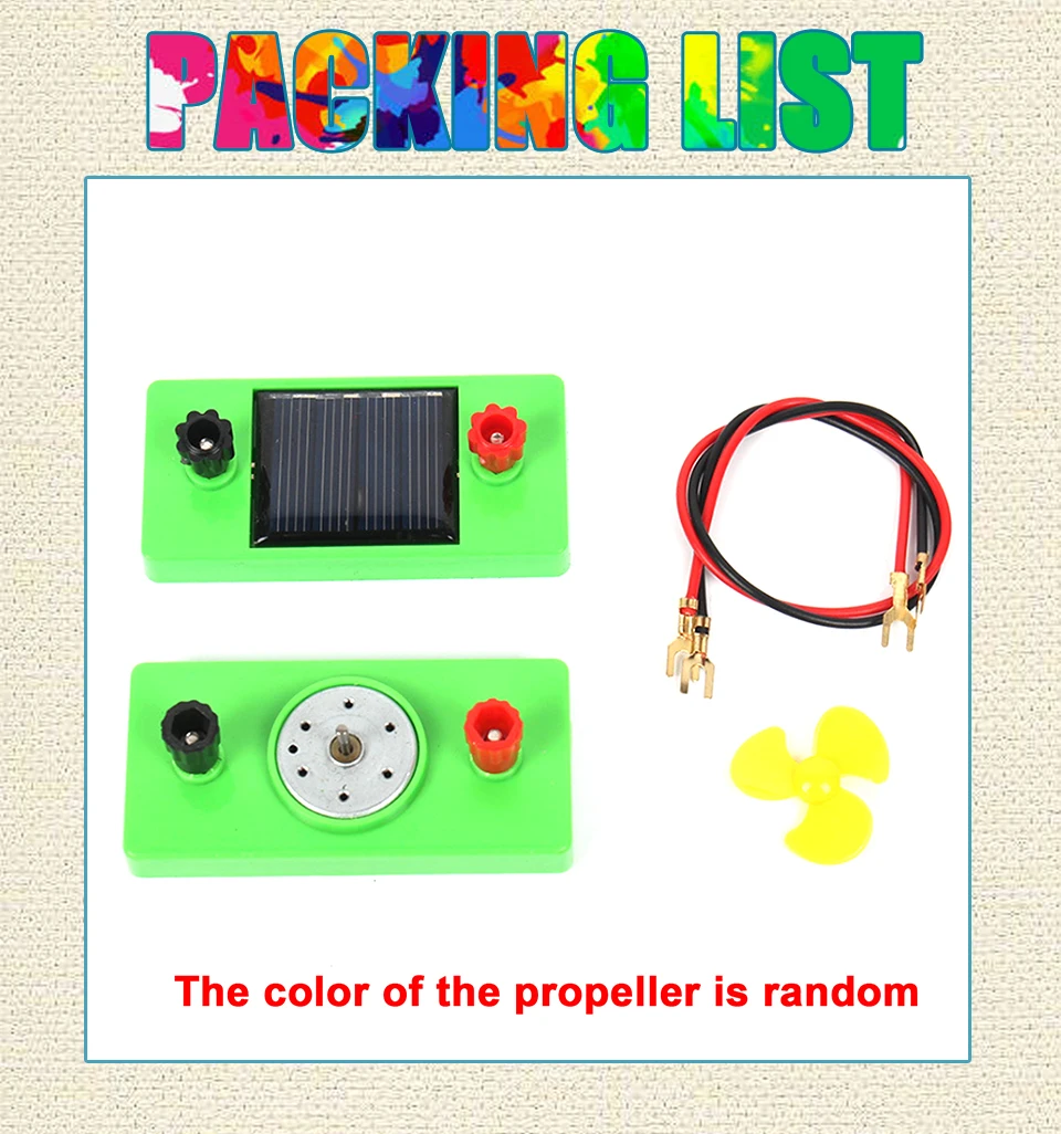 Solar Panel Physical Science Experiment Teaching Tools Educational  Toy Basic Circuit Electricity Learning Physics Toys Gift