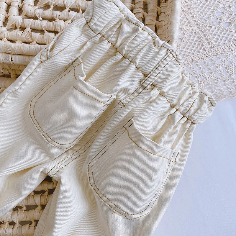 MILANCEL 2026 Spring Autumn Solid Kids Boys Straight Pants Fashion Children Clothing Trousers Brief Jeans for 1-6 Years