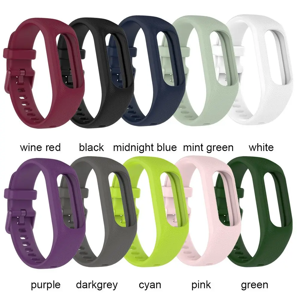Silicone Sports Straps For Garmin Vivosmart 5 Smart Bands Watch Accessories Replacement Bracelet Band DIY Handmade