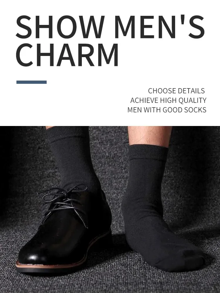 3 Pairs Black Men Socks Cotton For Men Pair Set Long KupiVIP S Underwear Business for Feather Shoes