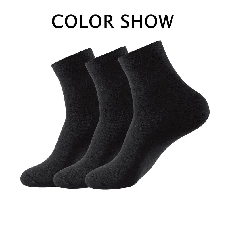 3 Pairs Black Men Socks Cotton For Men Pair Set Long KupiVIP S Underwear Business for Feather Shoes