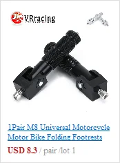 Motorcycle Footpegs CNC Aluminum Motor Bike Universal Folding Footrests Foot Pegs Premium Rear Foot Pedals Frepose Pieds Moto