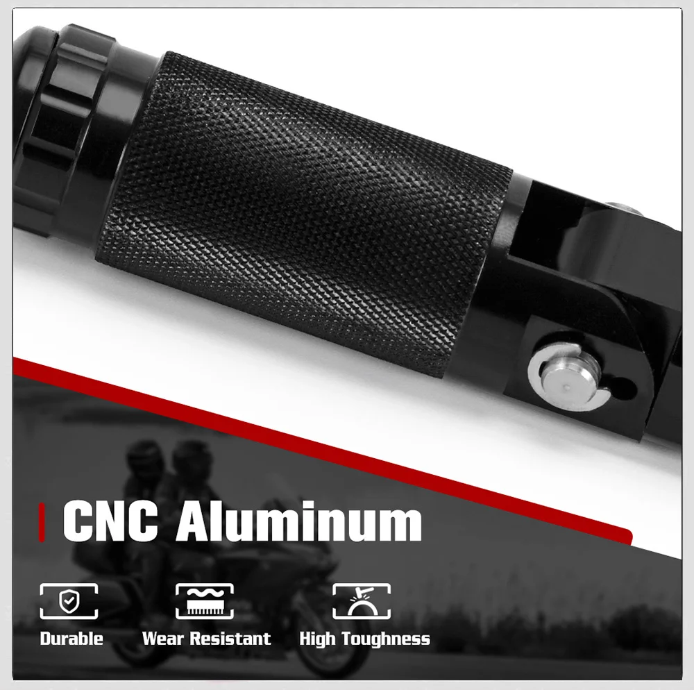 Motorcycle Footpegs CNC Aluminum Motor Bike Universal Folding Footrests Foot Pegs Premium Rear Foot Pedals Frepose Pieds Moto