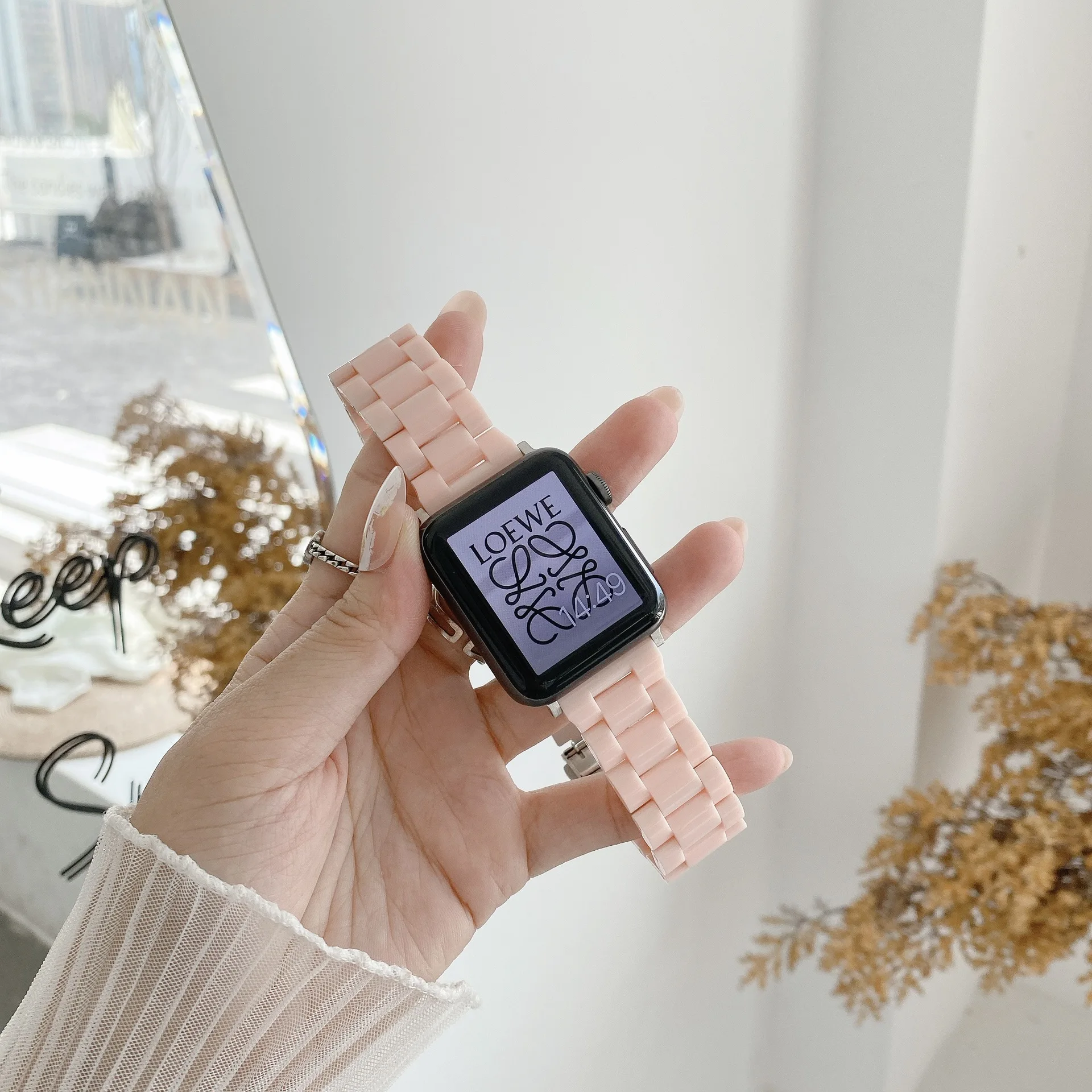 Candy Strap For Apple Watch band 44mm 40mm 41mm 45mm 38/42mm emovable link bracelet iwatch series 9/8/7/SE 6 5 4 3 ultra 2 49mm